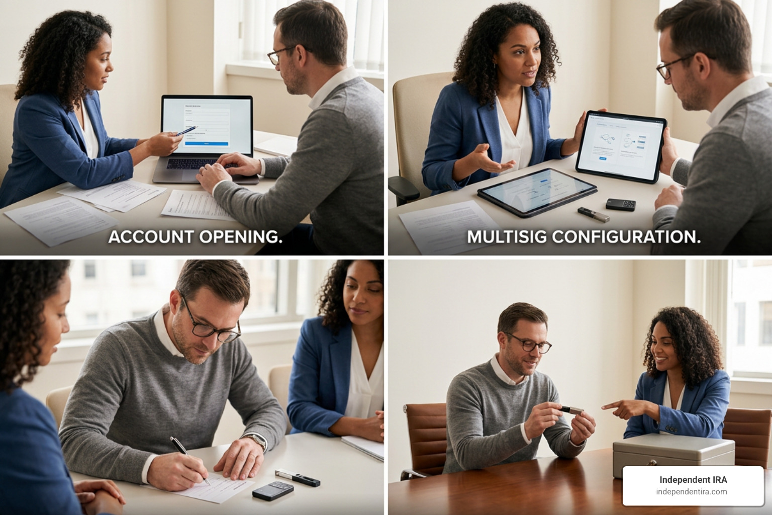 Step-by-step onboarding process from account opening to multisig cold storage Step-by-step onboarding process from account opening to multisig cold storage
