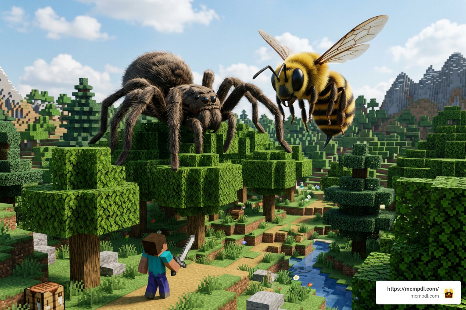 Giant Bugs Addon for Minecraft PE Bedrock
