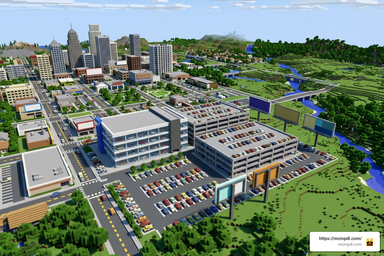 Grand City Auto World for Minecraft