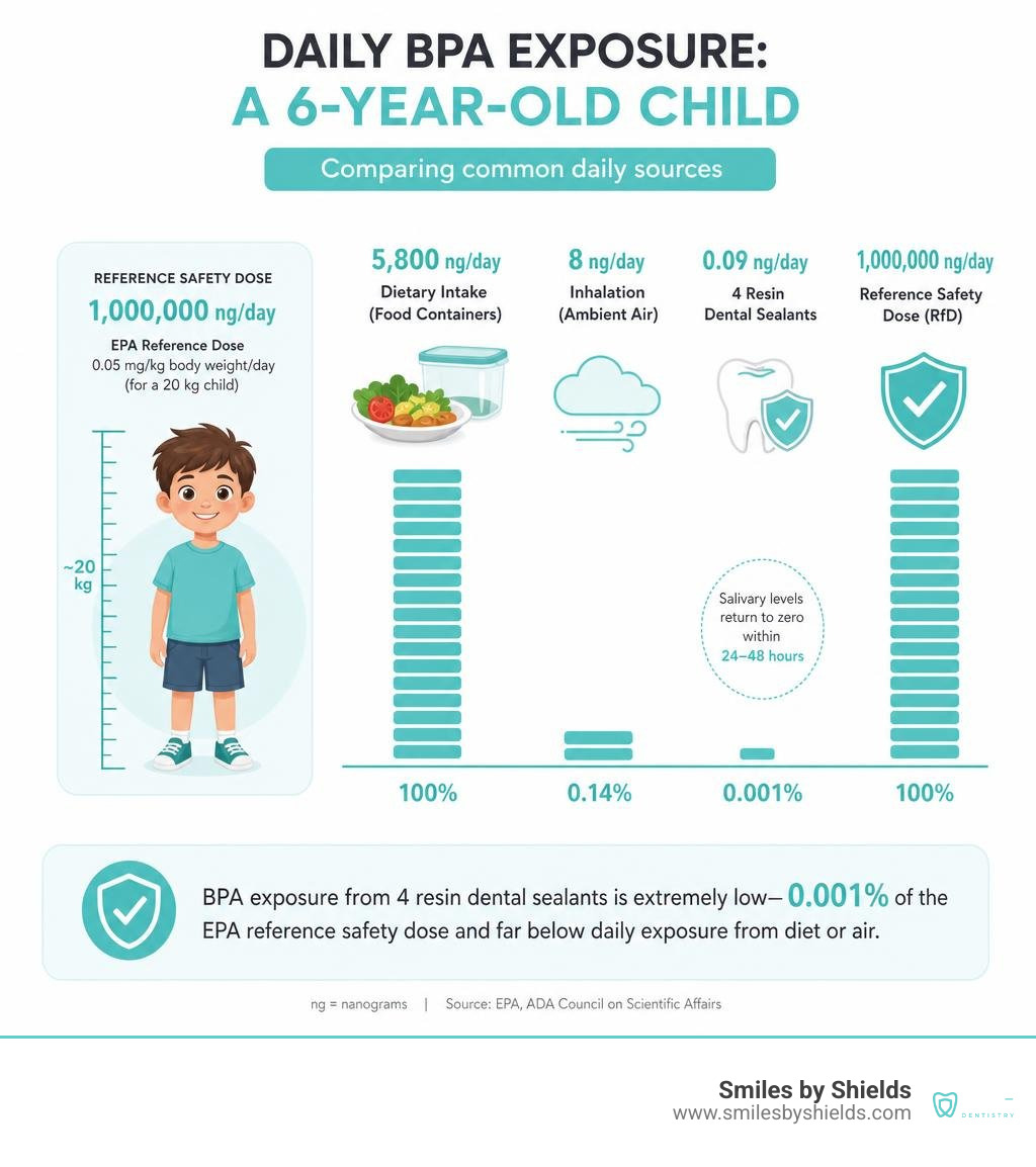comparison of daily BPA exposure sources for a six year old child infographic comparison of daily BPA exposure sources for a six year old child infographic