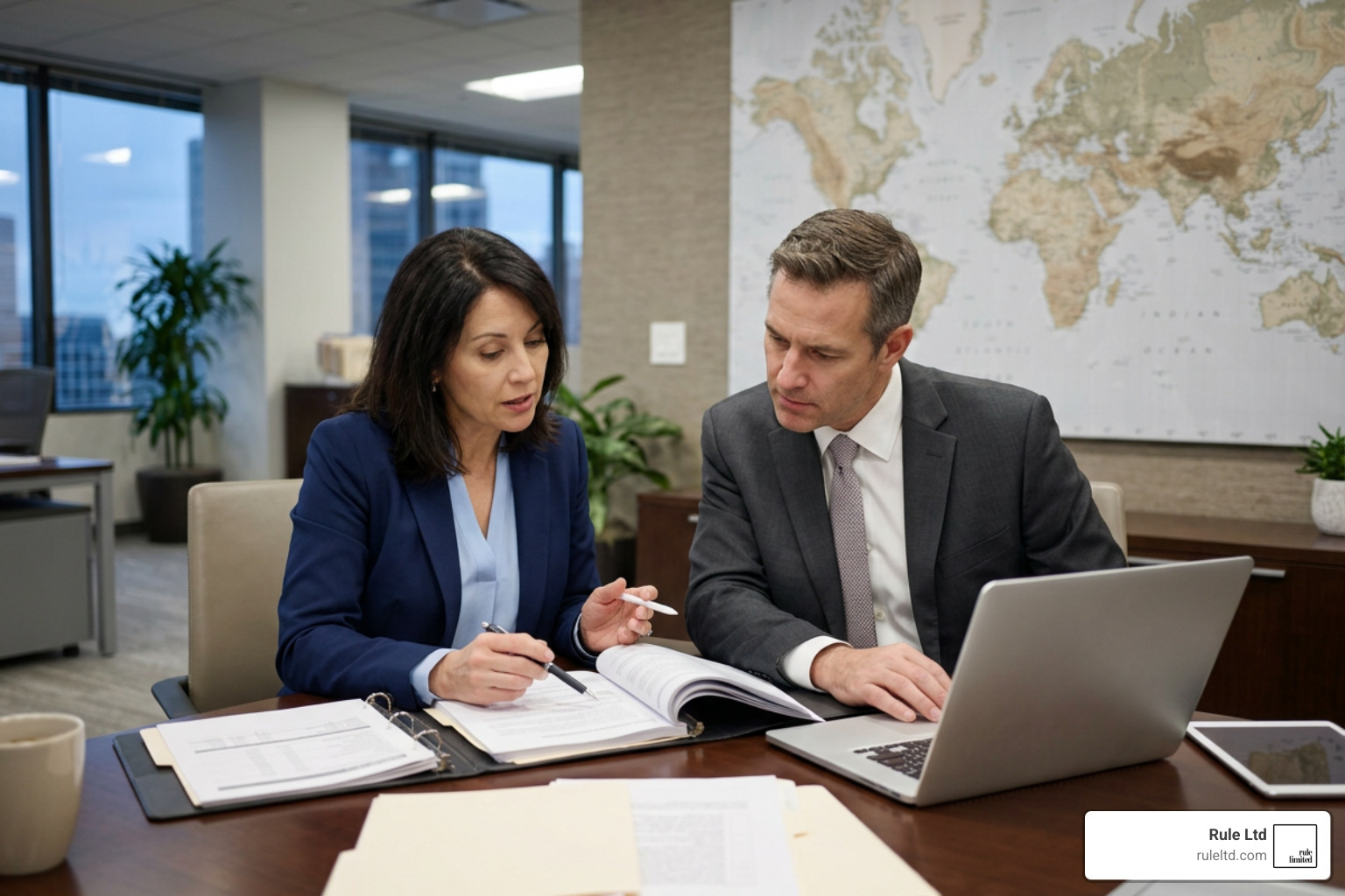 counsel and compliance executives reviewing cross-border transaction risks counsel and compliance executives reviewing cross-border transaction risks