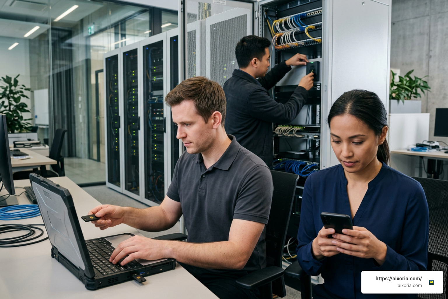 IT team deploying multi-factor authentication and access controls IT team deploying multi-factor authentication and access controls