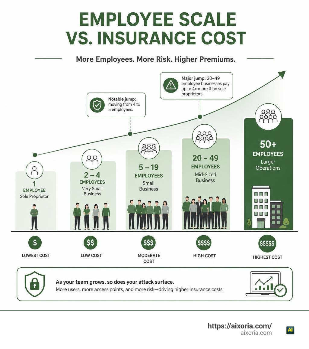 small business employee scale vs insurance cost infographic small business employee scale vs insurance cost infographic