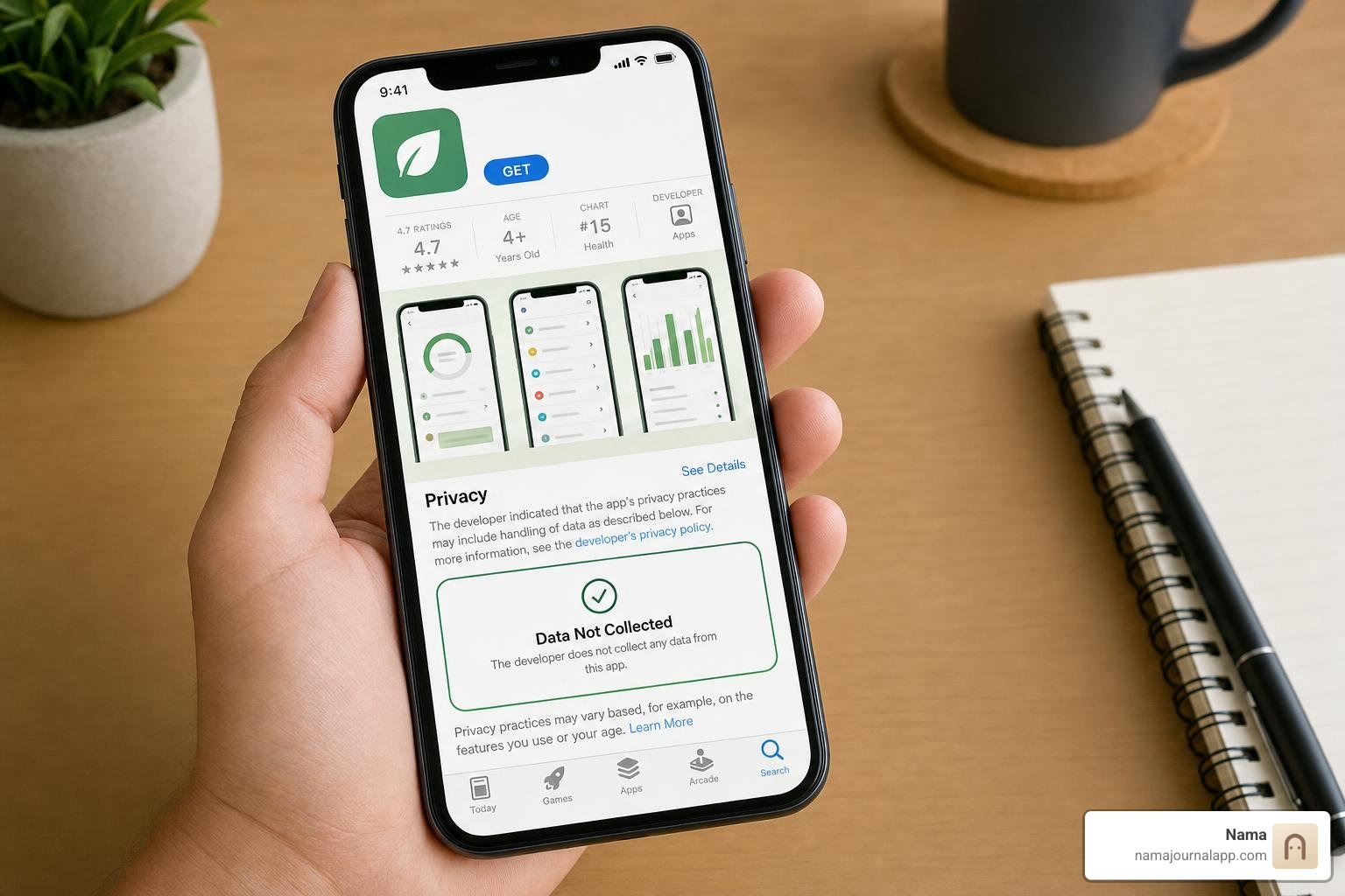 iOS App Store Privacy Nutrition Labels highlighting the Data Not Collected badge iOS App Store Privacy Nutrition Labels highlighting the Data Not Collected badge
