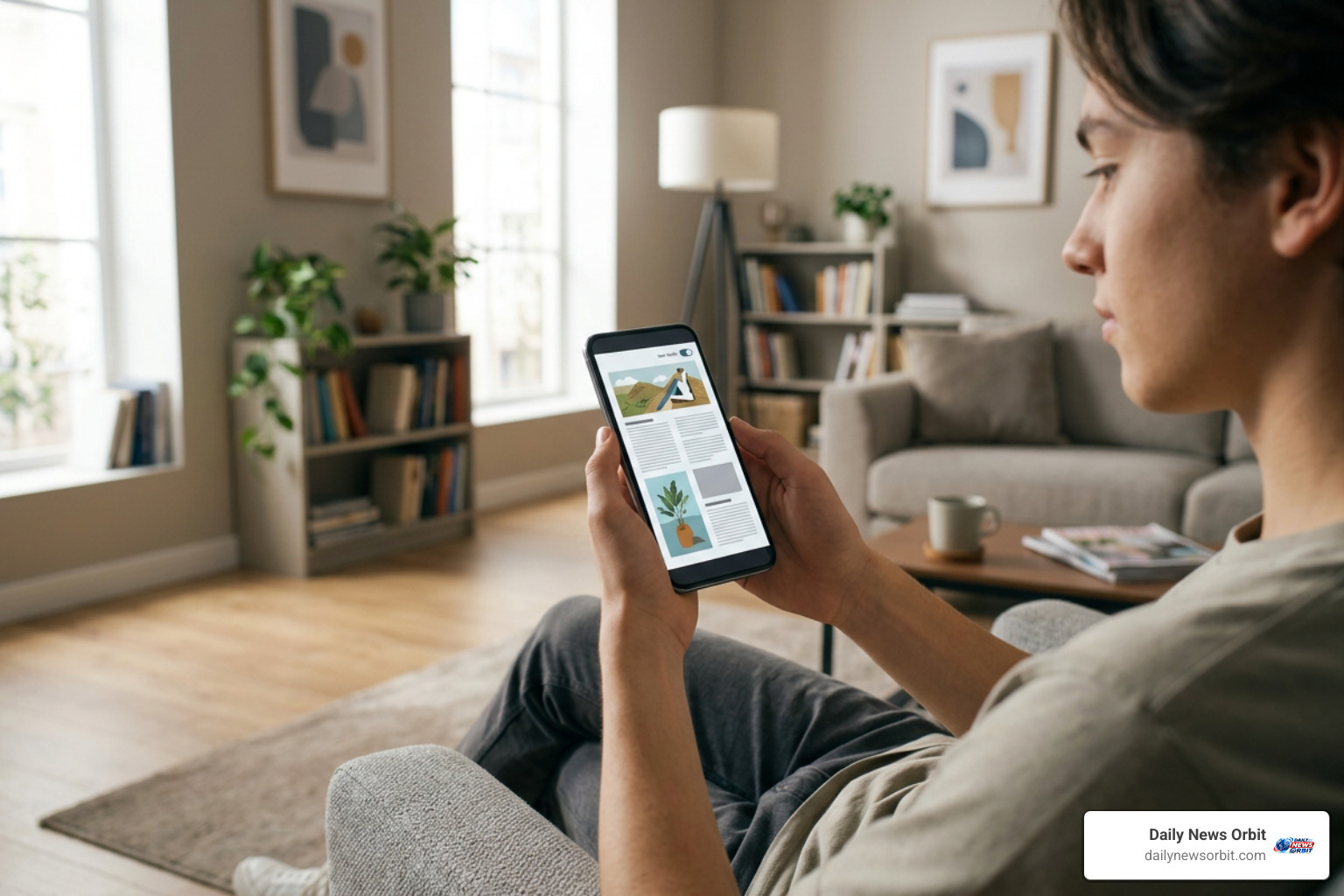 mobile app interface showcasing digital reading modes mobile app interface showcasing digital reading modes
