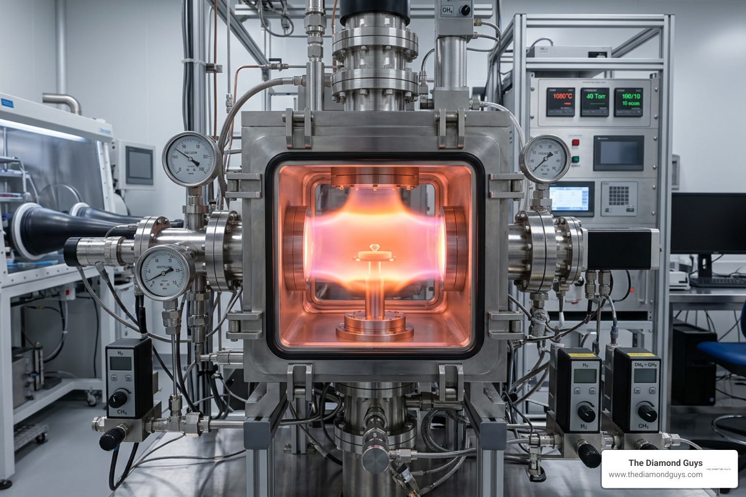 diamond testing and crystal growth chamber