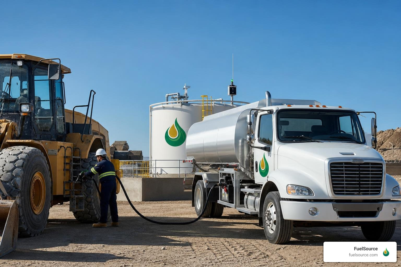 mobile on-site fleet fueling and telemetry tank management