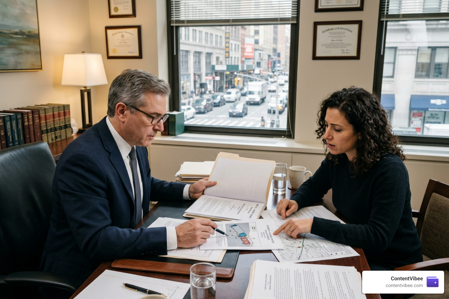 Legal consultation with commercial truck accident attorney