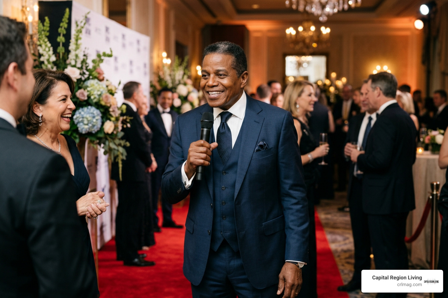 Jackie Jackson at a charity gala