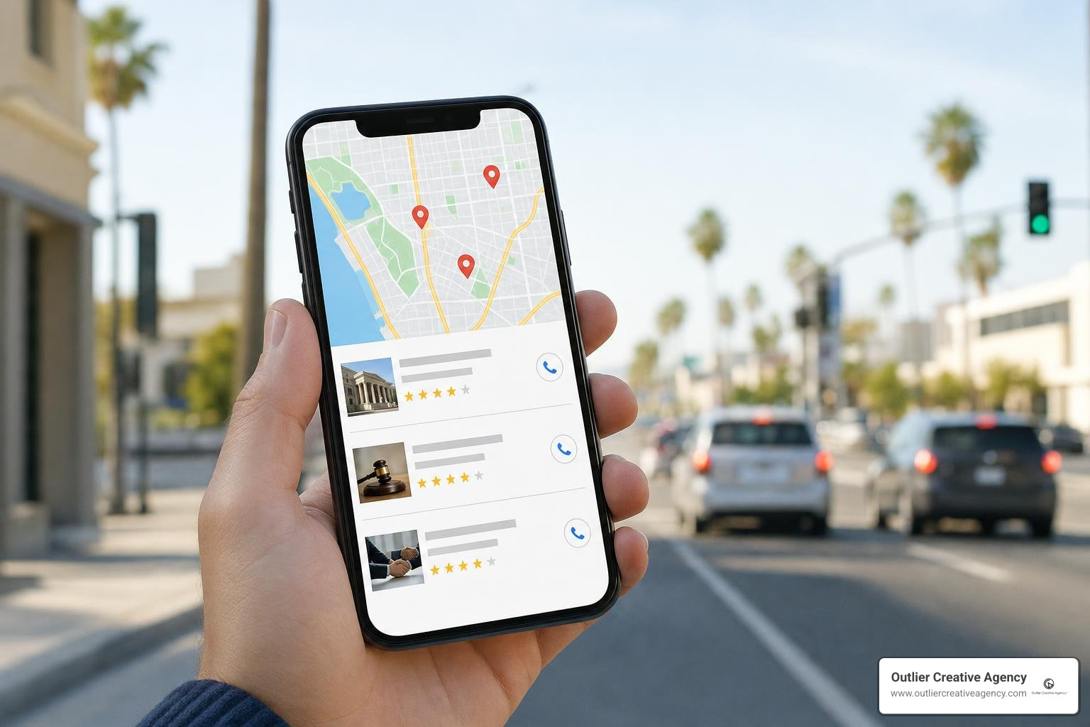 Google Map Pack rankings for California law firms