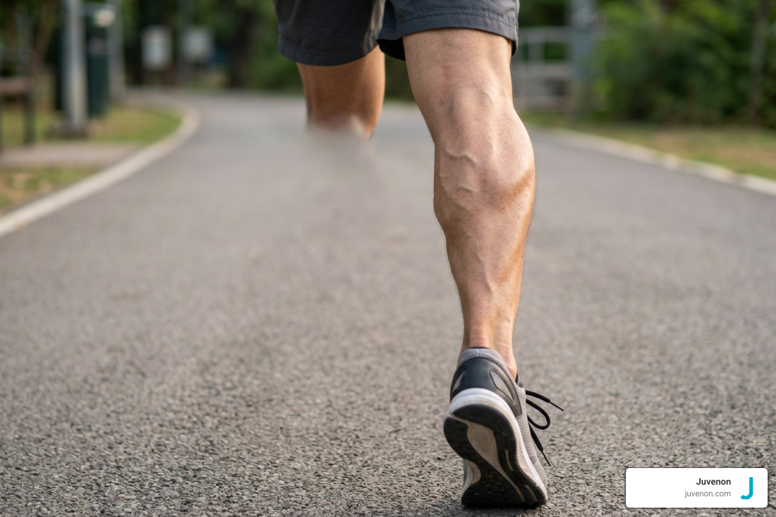 Calf muscle pump contraction and venous valve operation during locomotion