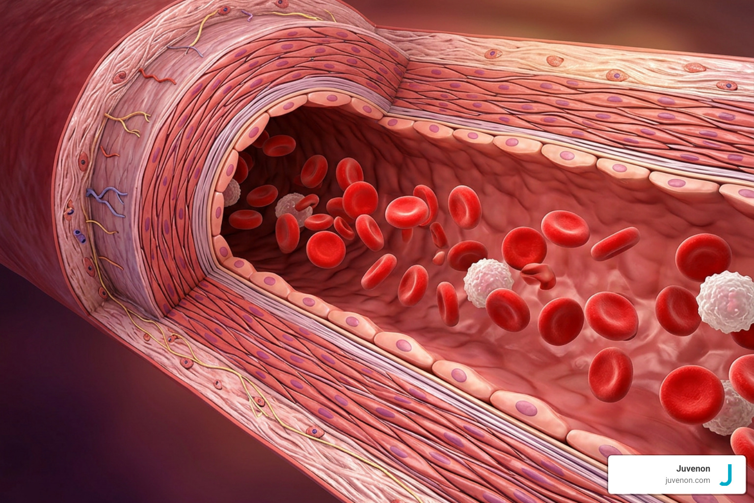 arterial vasodilation and endothelial wall