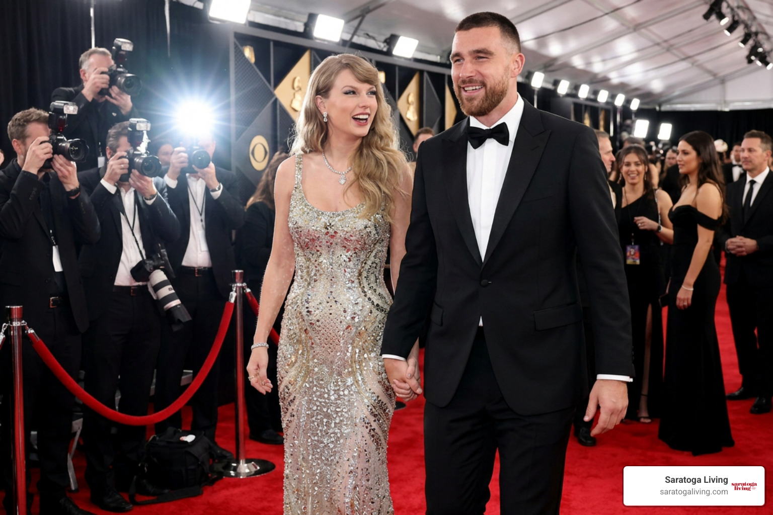 Taylor Swift and Travis Kelce attending an event Taylor Swift and Travis Kelce attending an event