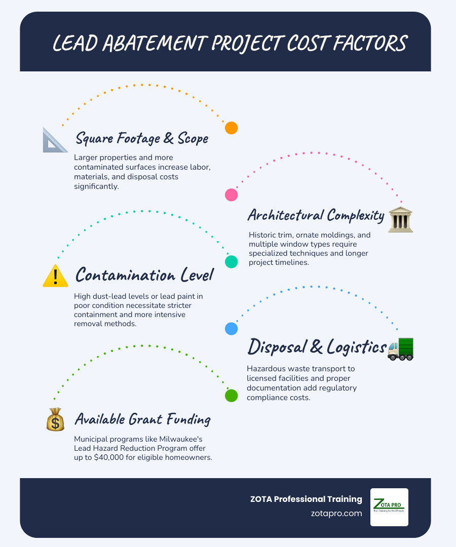 lead hazard control cost factors and certification pathway infographic lead hazard control cost factors and certification pathway infographic