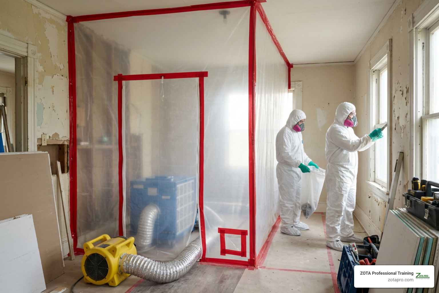 containment barriers with negative air pressure and HEPA filtration containment barriers with negative air pressure and HEPA filtration
