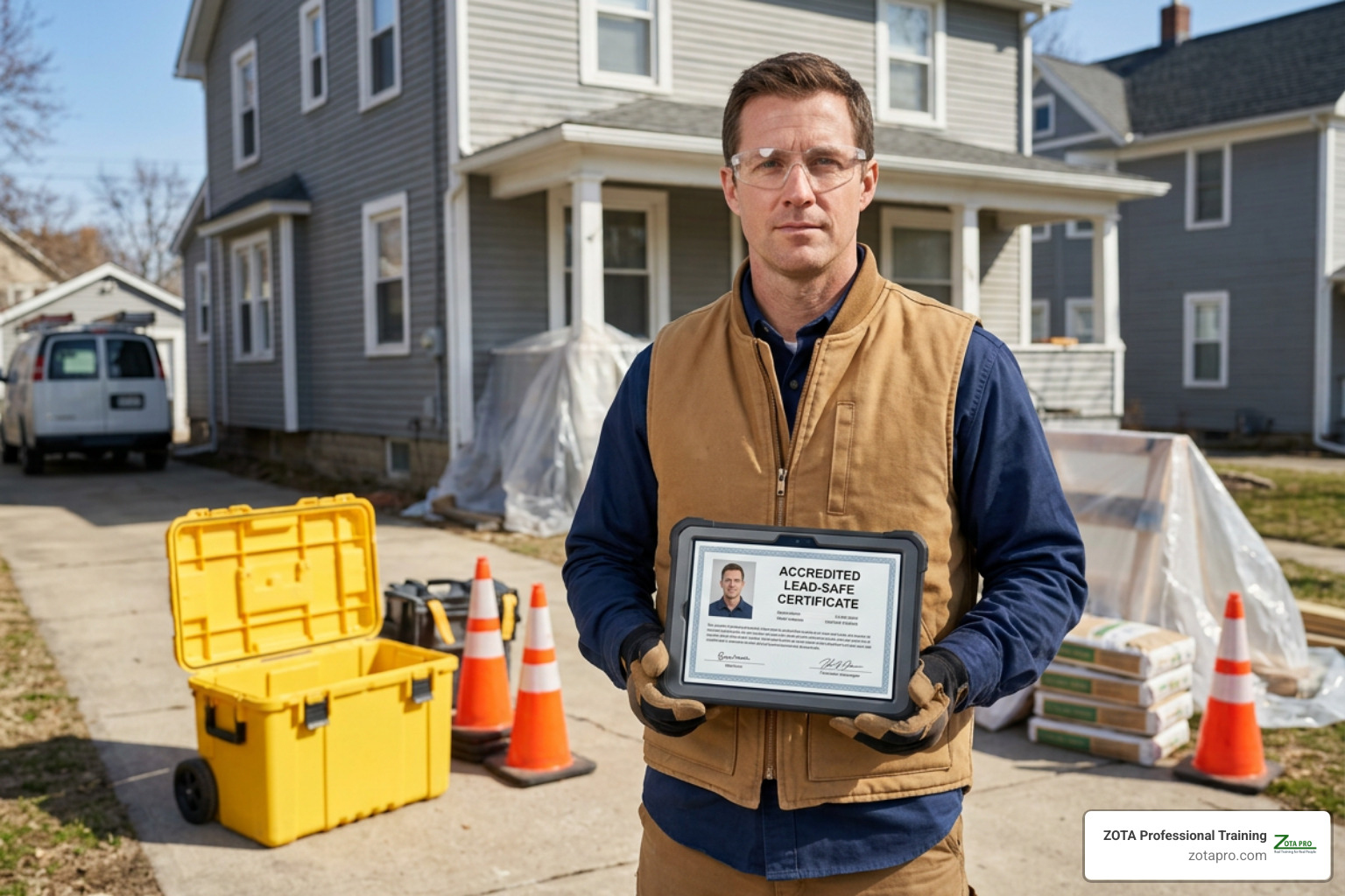 lead-safe renovator receiving an accredited digital certificate with photo verification lead-safe renovator receiving an accredited digital certificate with photo verification