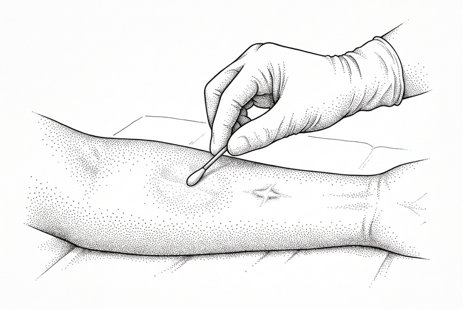 Skin atrophy and pigment change at the site of a steroid injection into a scar