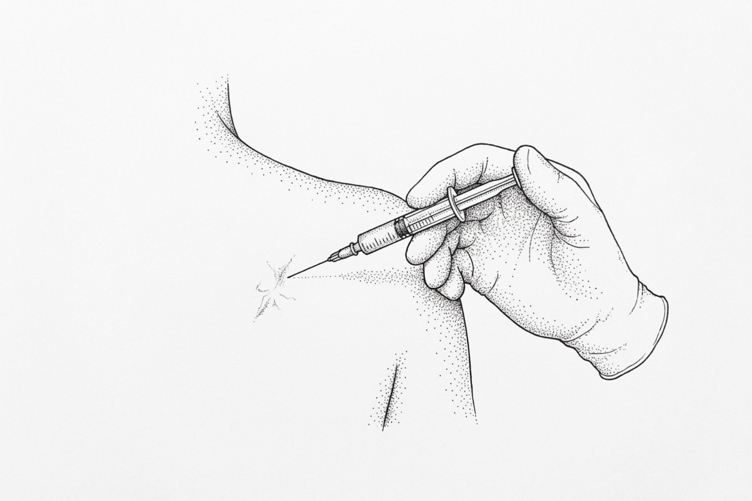 clinical injection setup