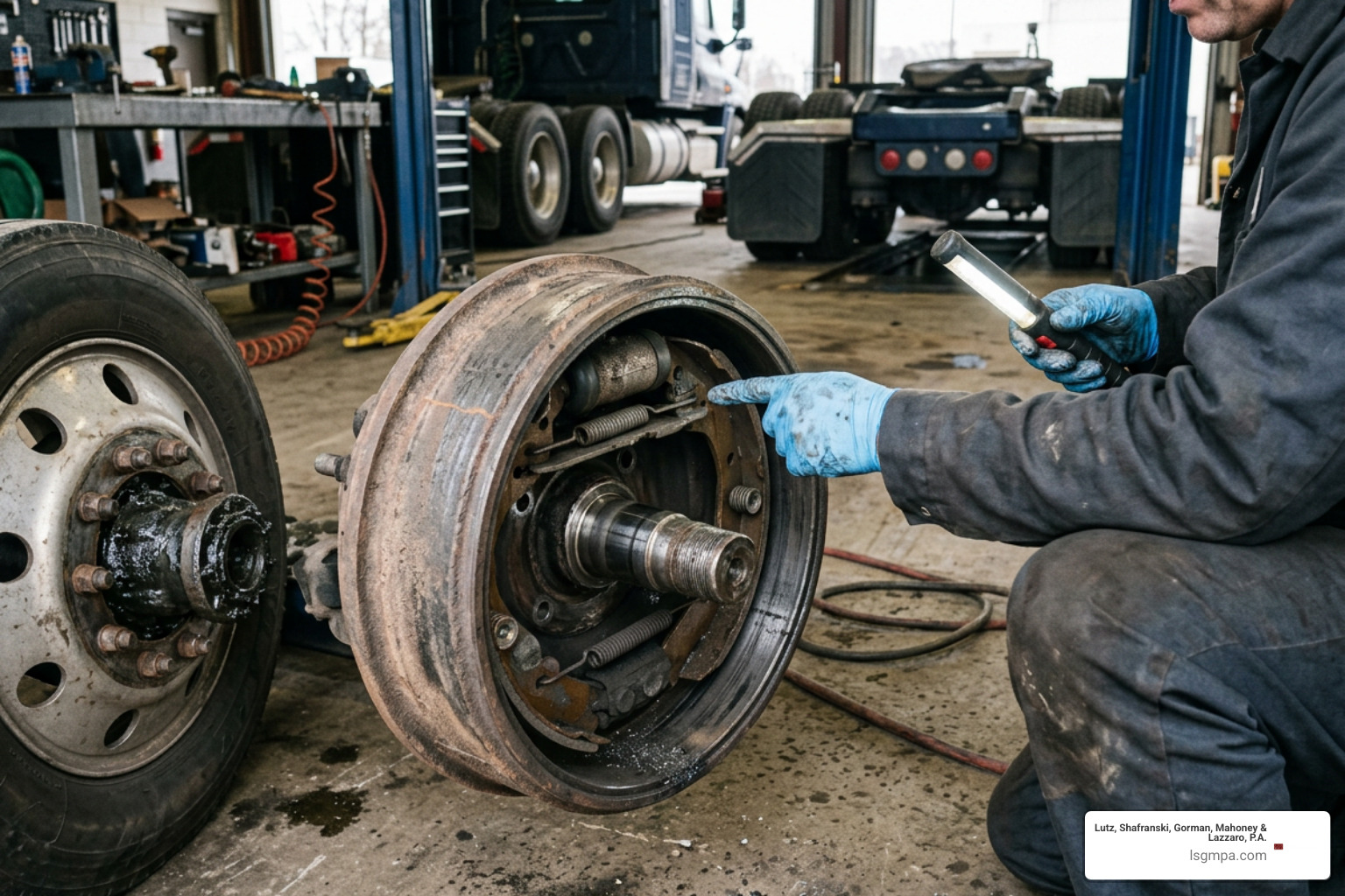 damaged commercial truck equipment and mechanical failure inspection damaged commercial truck equipment and mechanical failure inspection