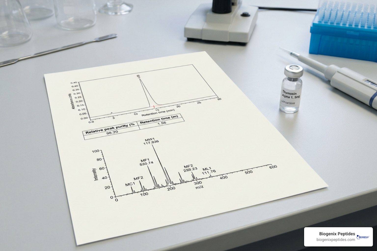 Analytical HPLC and Mass Spectrometry testing report Analytical HPLC and Mass Spectrometry testing report