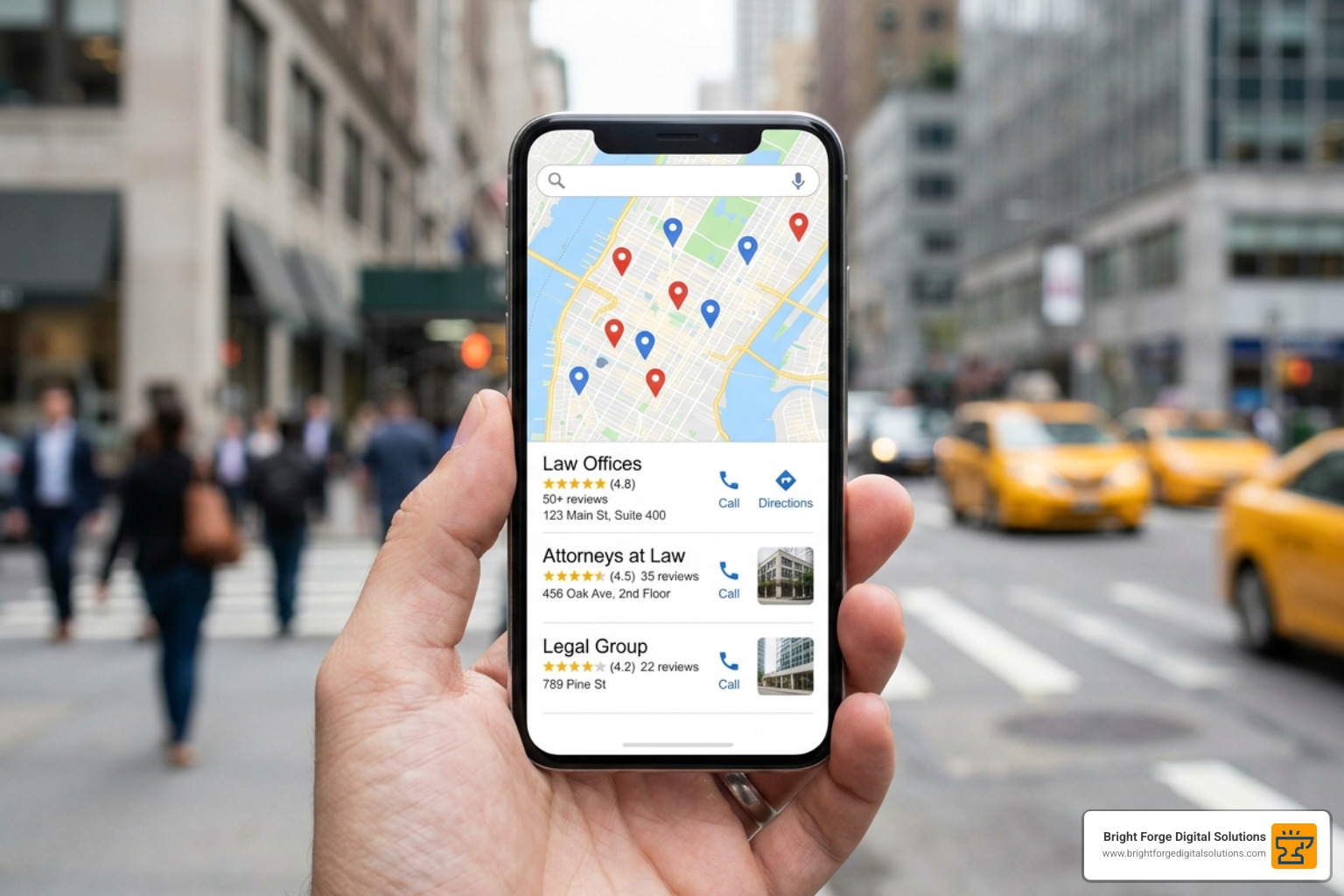 Google Map Pack local legal rankings