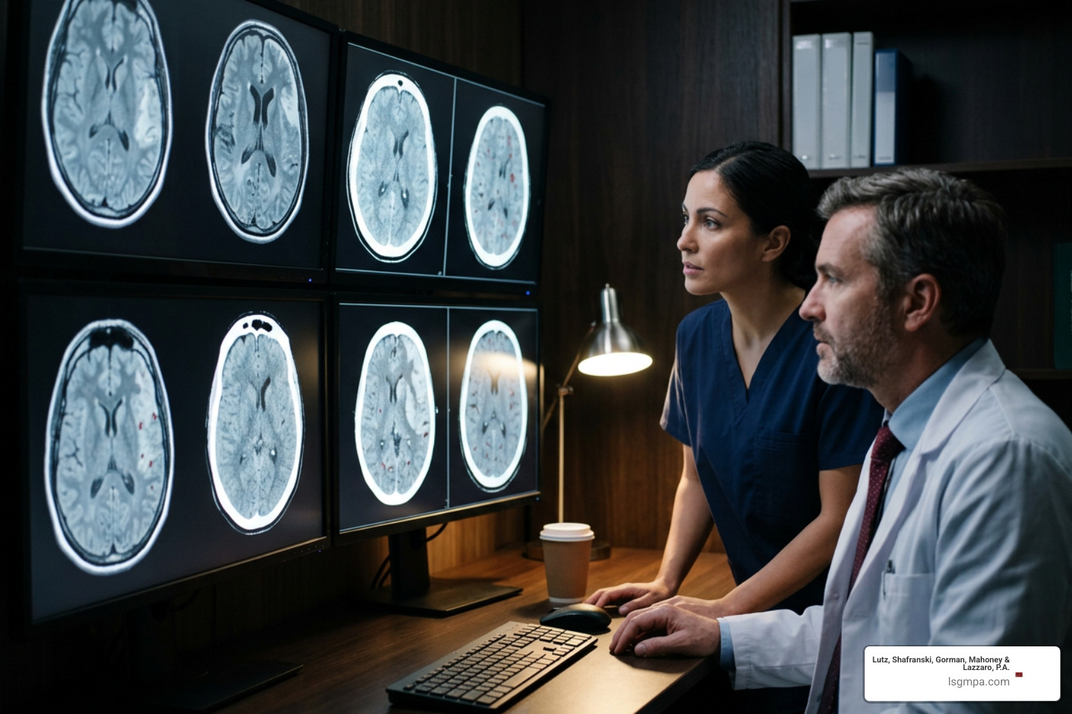 Advanced neuroimaging scans demonstrating traumatic intracranial injury