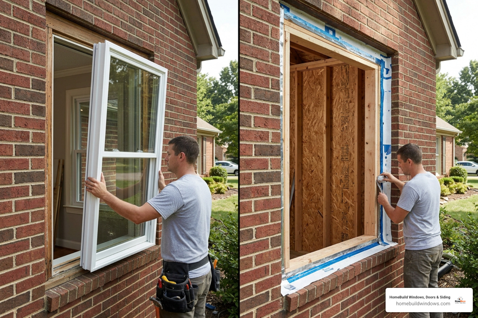 pocket window insert installation versus full-frame new construction replacement