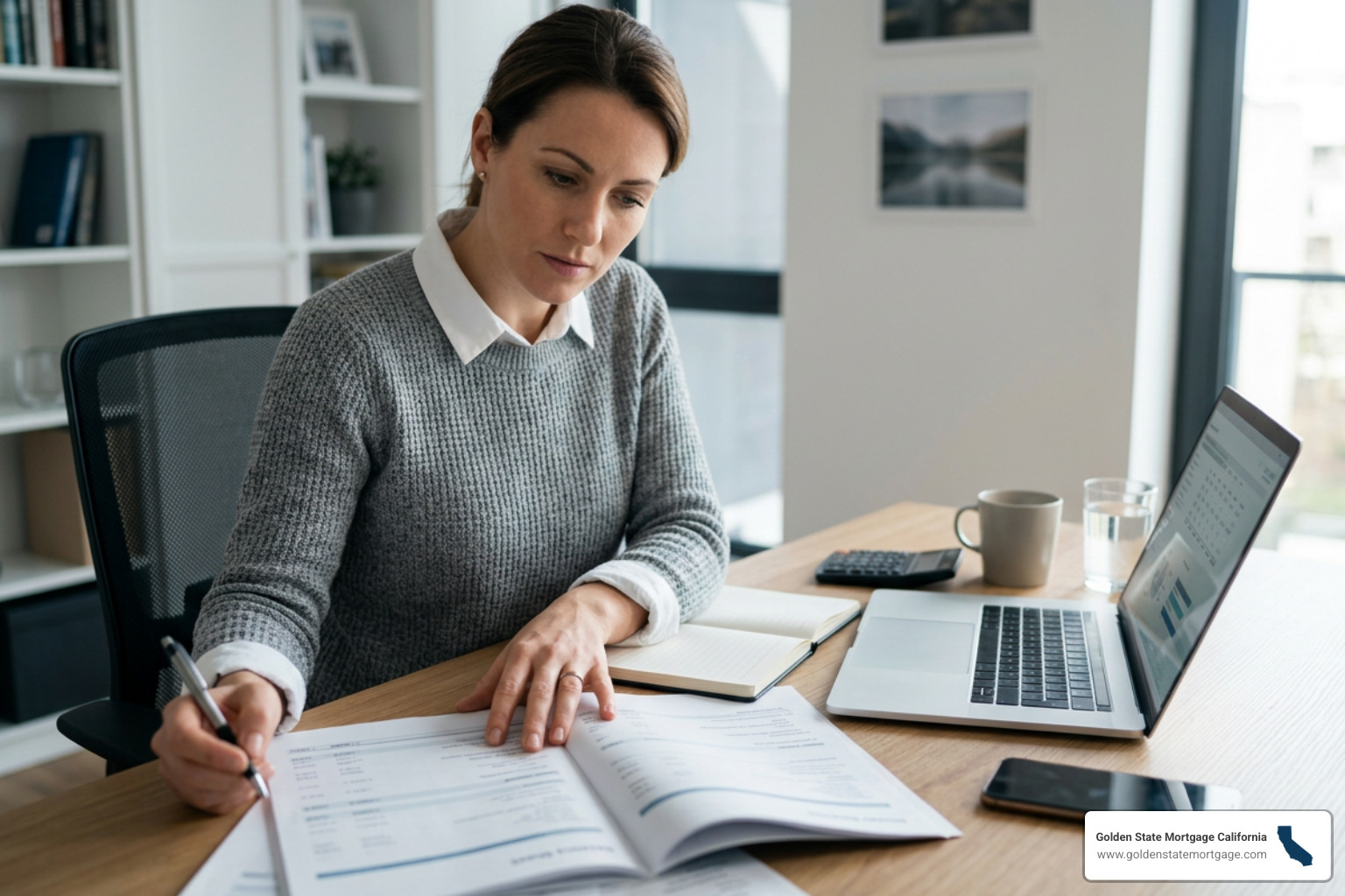 homeowner analyzing financial balance sheets homeowner analyzing financial balance sheets