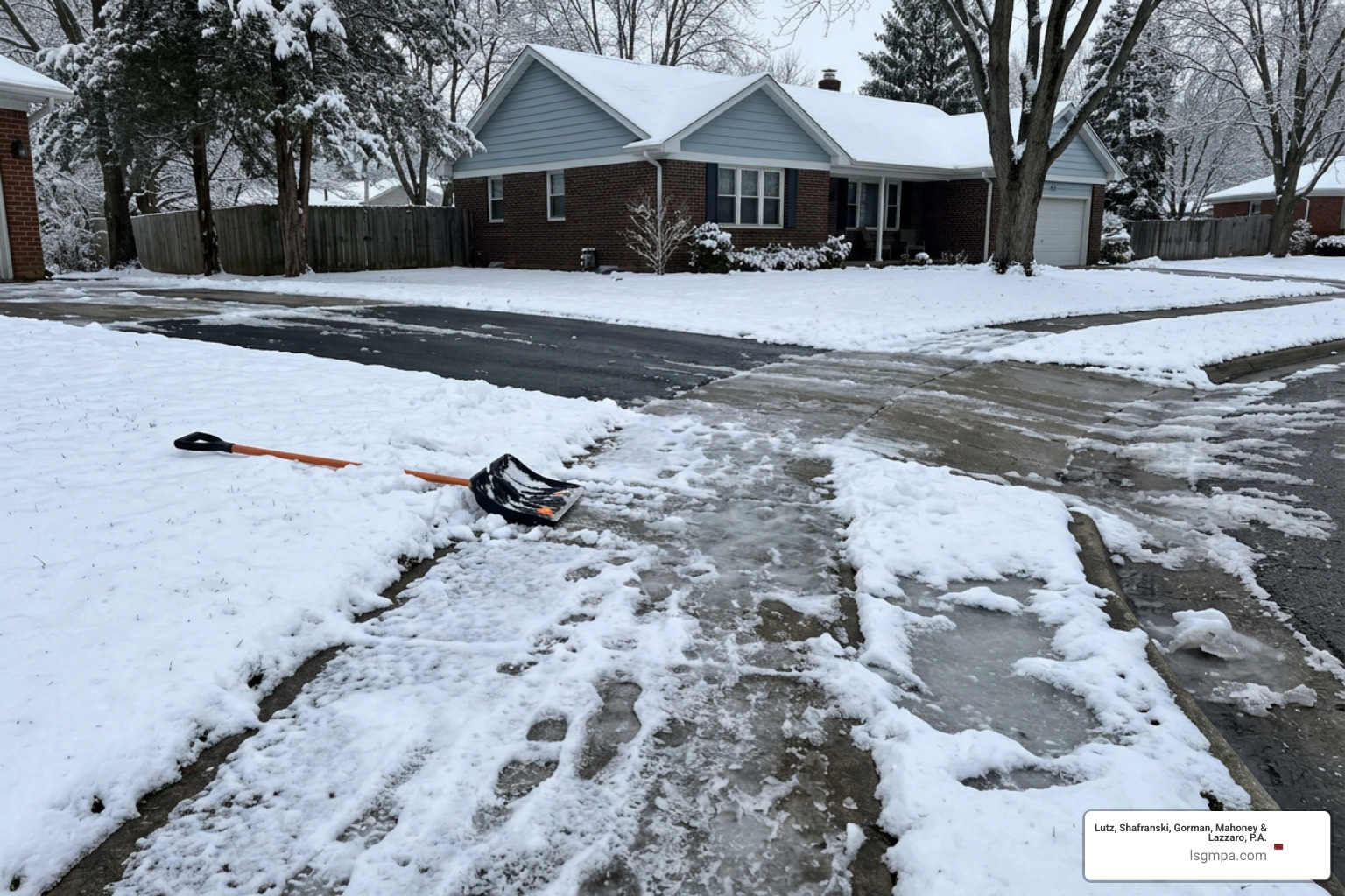 Photographic and physical incident scene documentation after a winter storm