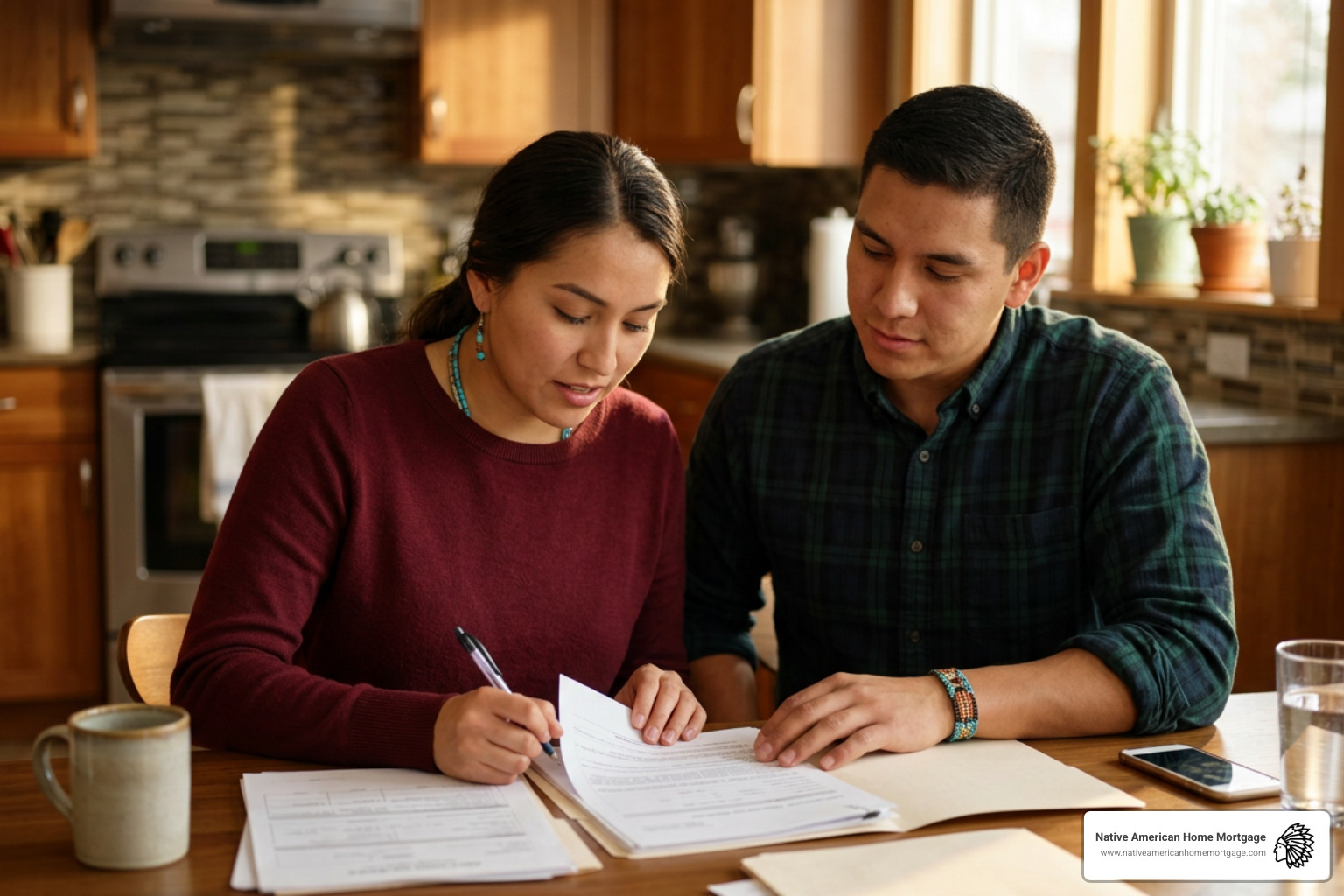 Homebuyer submitting an application packet Homebuyer submitting an application packet