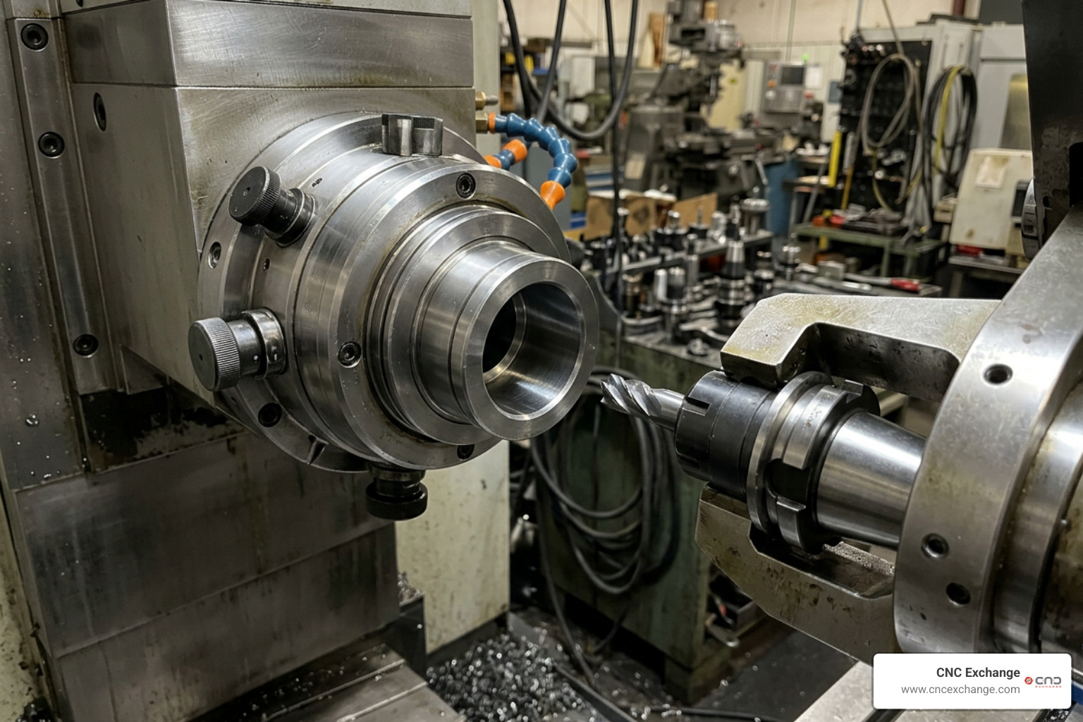 Precision CAT40 spindle taper and automatic tool changer