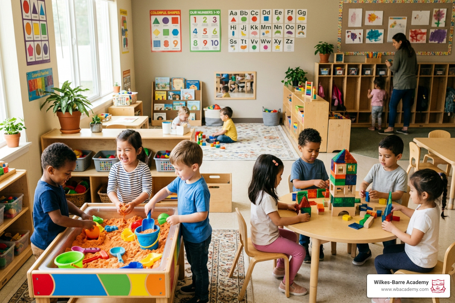 sensory play and collaborative learning tables