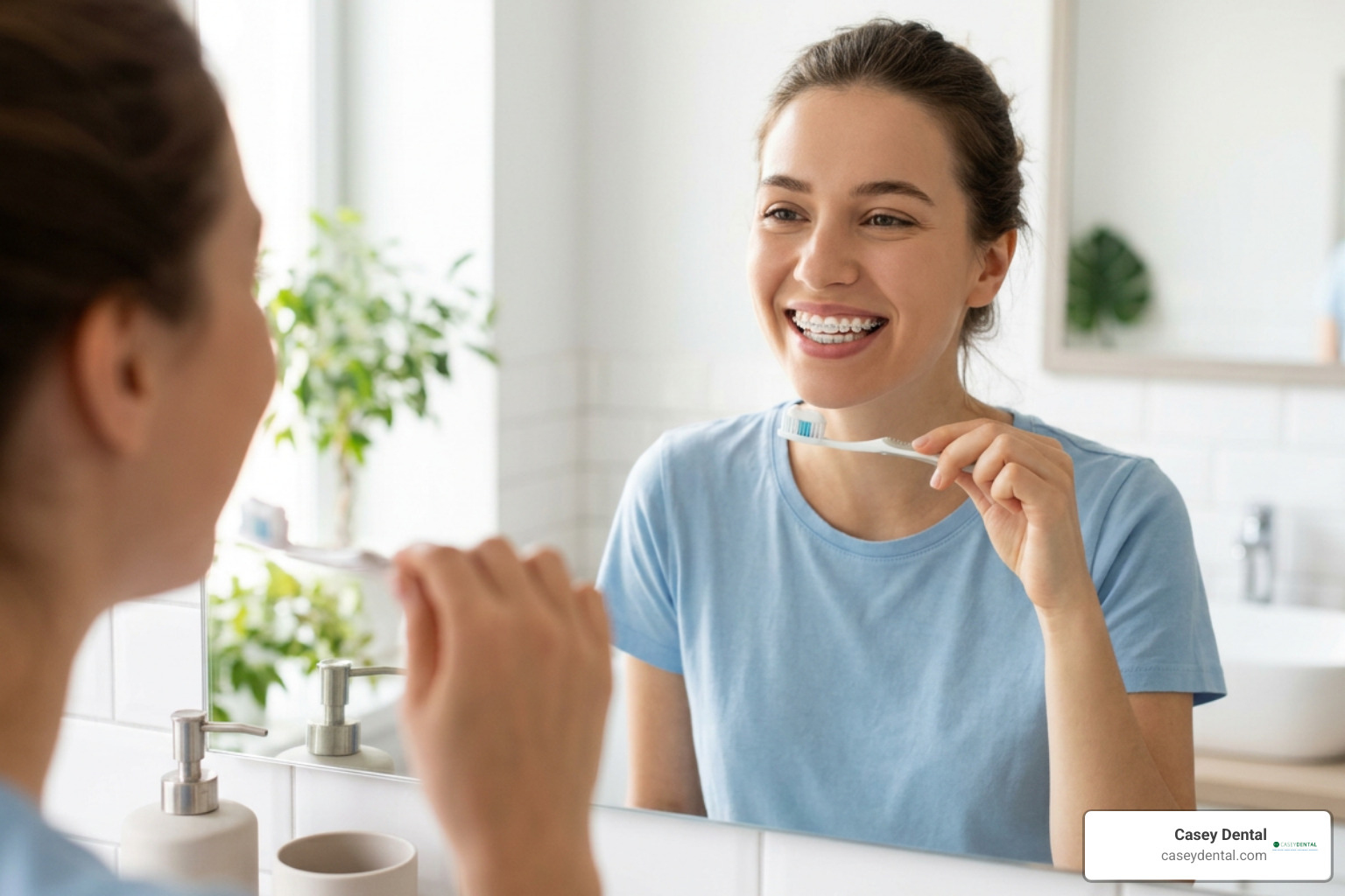 hygiene routine for clean teeth with braces