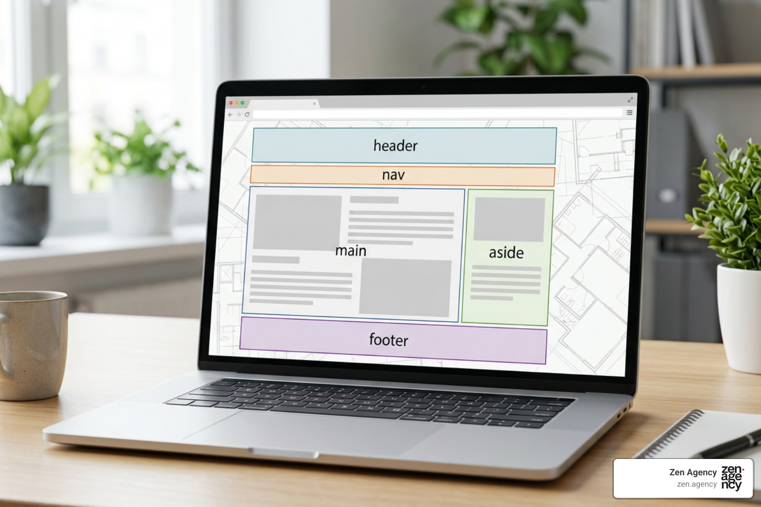 Semantic HTML5 landmark layout structure Semantic HTML5 landmark layout structure