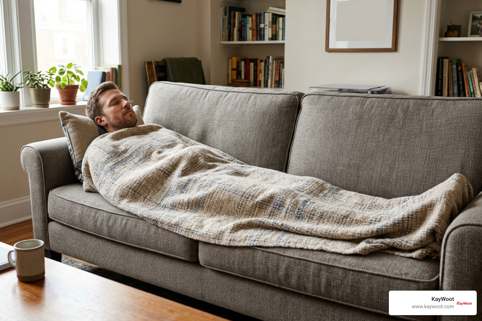 Adult height coverage comparison with a 50x60 throw blanket
