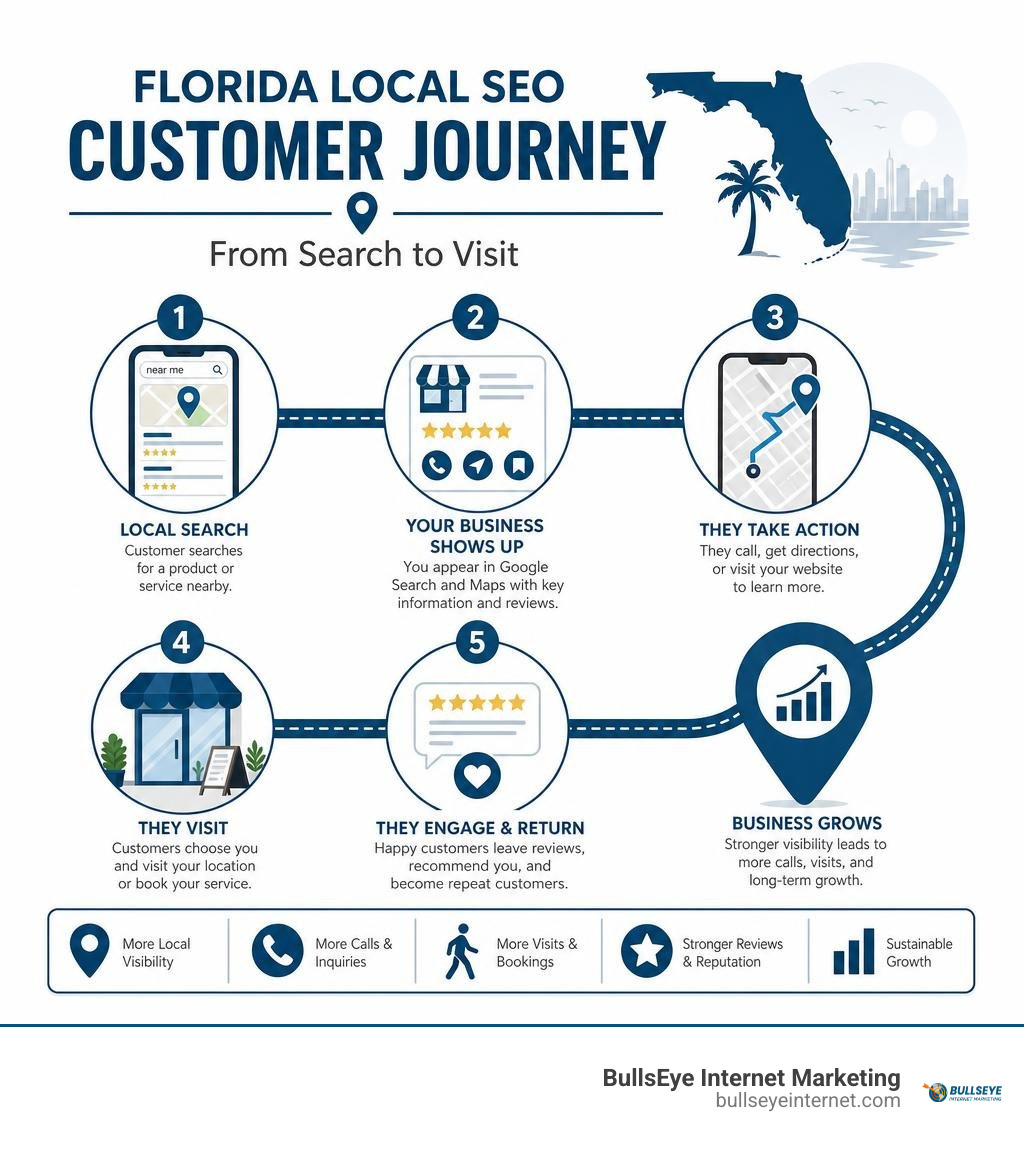 Florida local SEO customer journey infographic Florida local SEO customer journey infographic