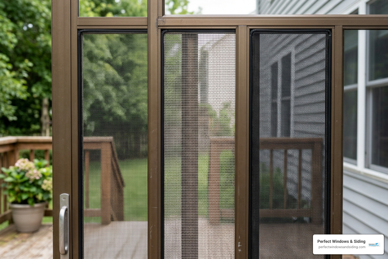 Heavy-duty screen mesh options for sliding patio doors Heavy-duty screen mesh options for sliding patio doors
