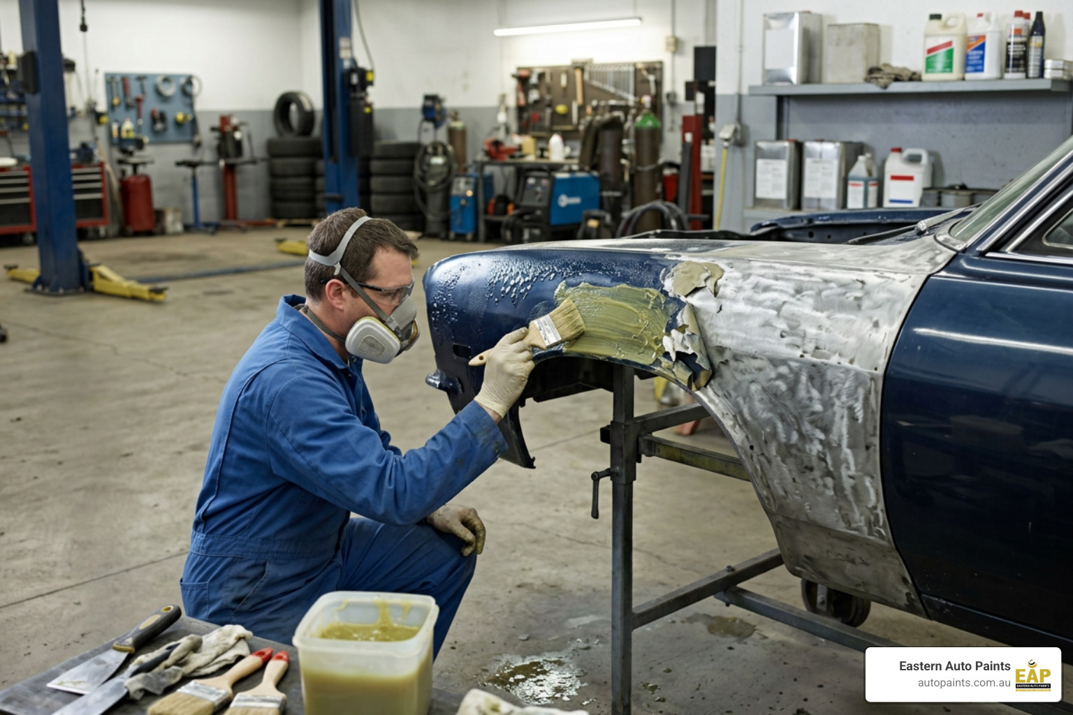 automotive paint stripping