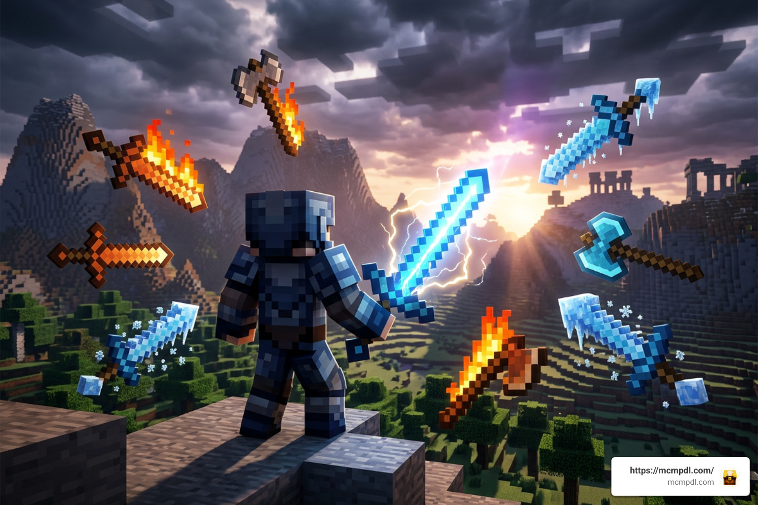 Minecraft legendary weapons