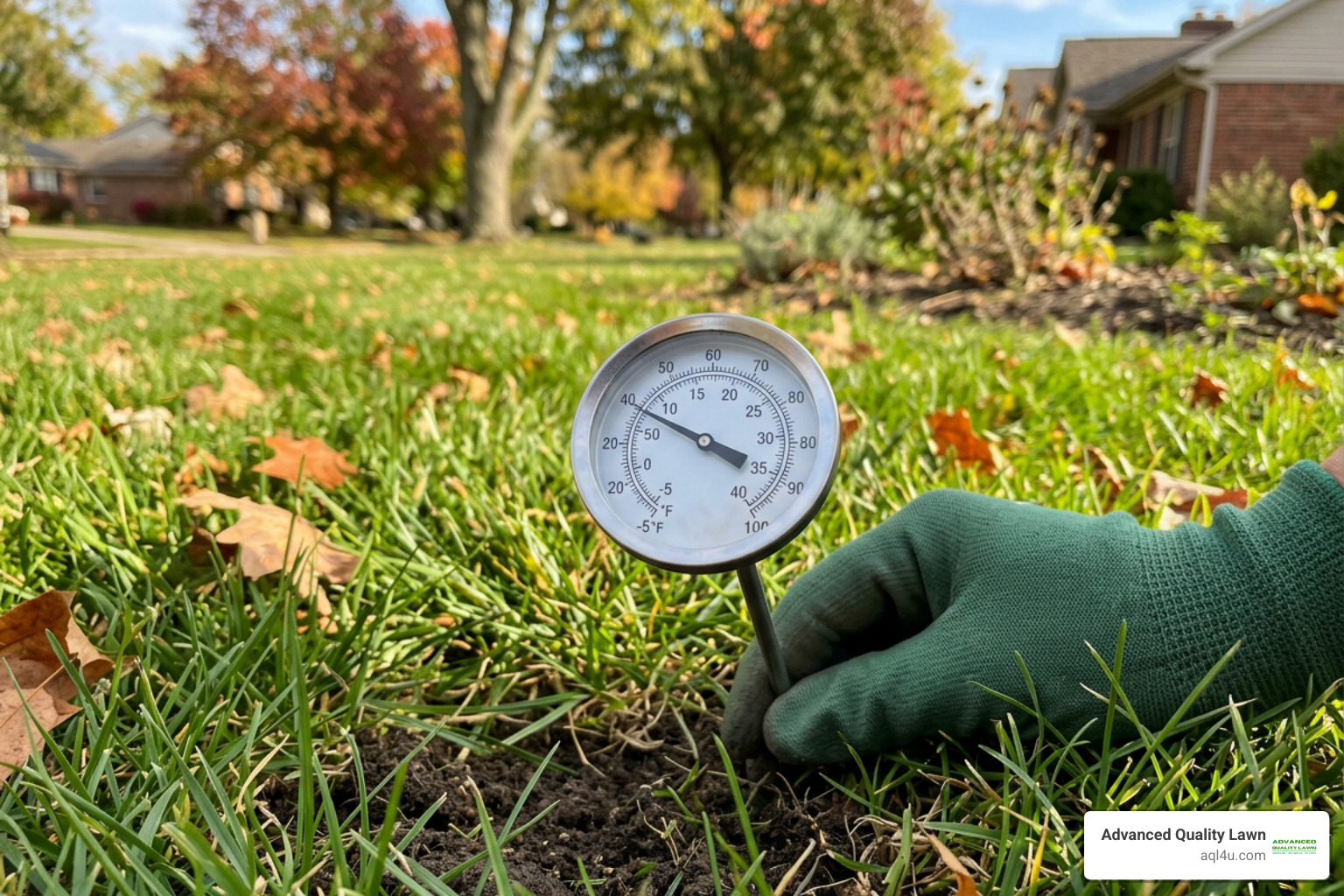 soil temperature thermometer in lawn turf soil temperature thermometer in lawn turf