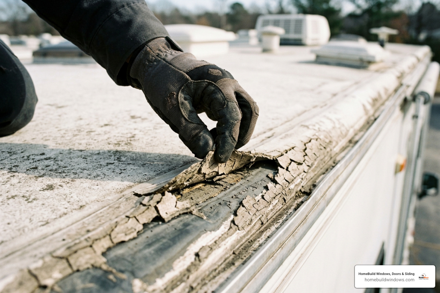 Checking RV roof seams and sealant failure Checking RV roof seams and sealant failure