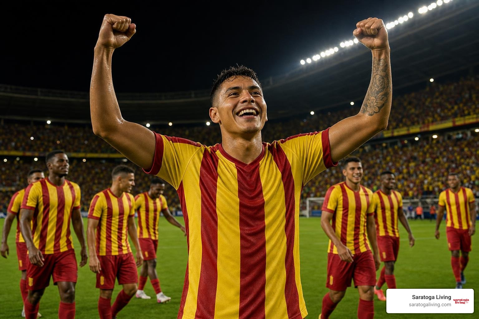 richard rios celebrating a club victory on the pitch richard rios celebrating a club victory on the pitch