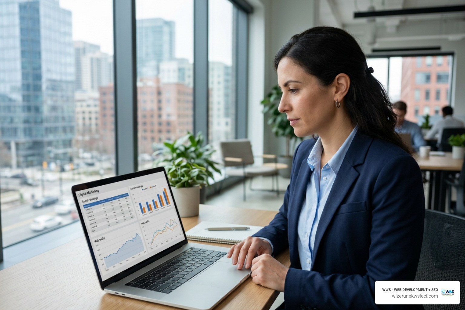 Comparison dashboard tracking local search rankings versus general web traffic