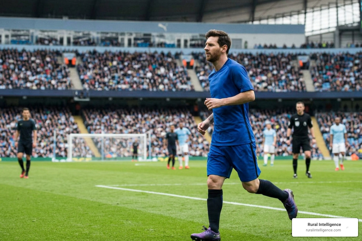 Messi scanning the pitch off the ball Messi scanning the pitch off the ball