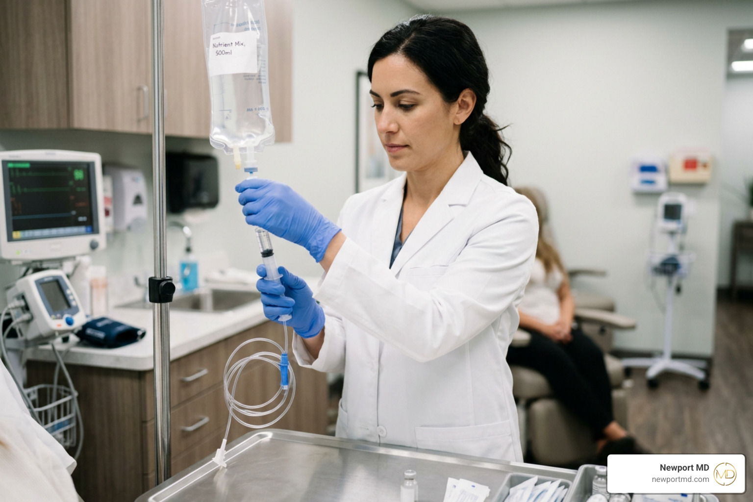Clinician preparing a tailored micronutrient treatment plan Clinician preparing a tailored micronutrient treatment plan