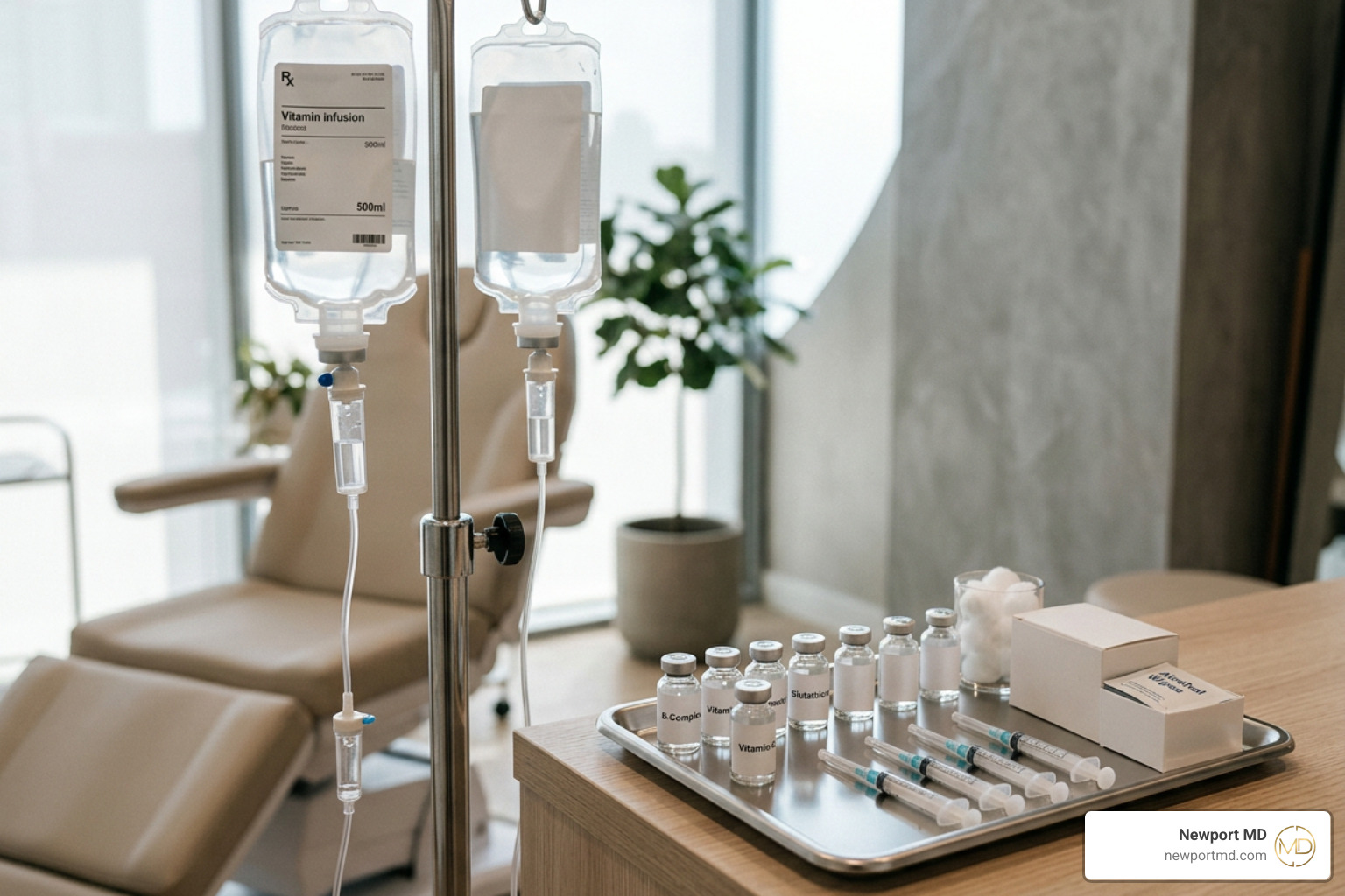 Customized nutrient infusion bags and targeted vitamin injection vials Customized nutrient infusion bags and targeted vitamin injection vials