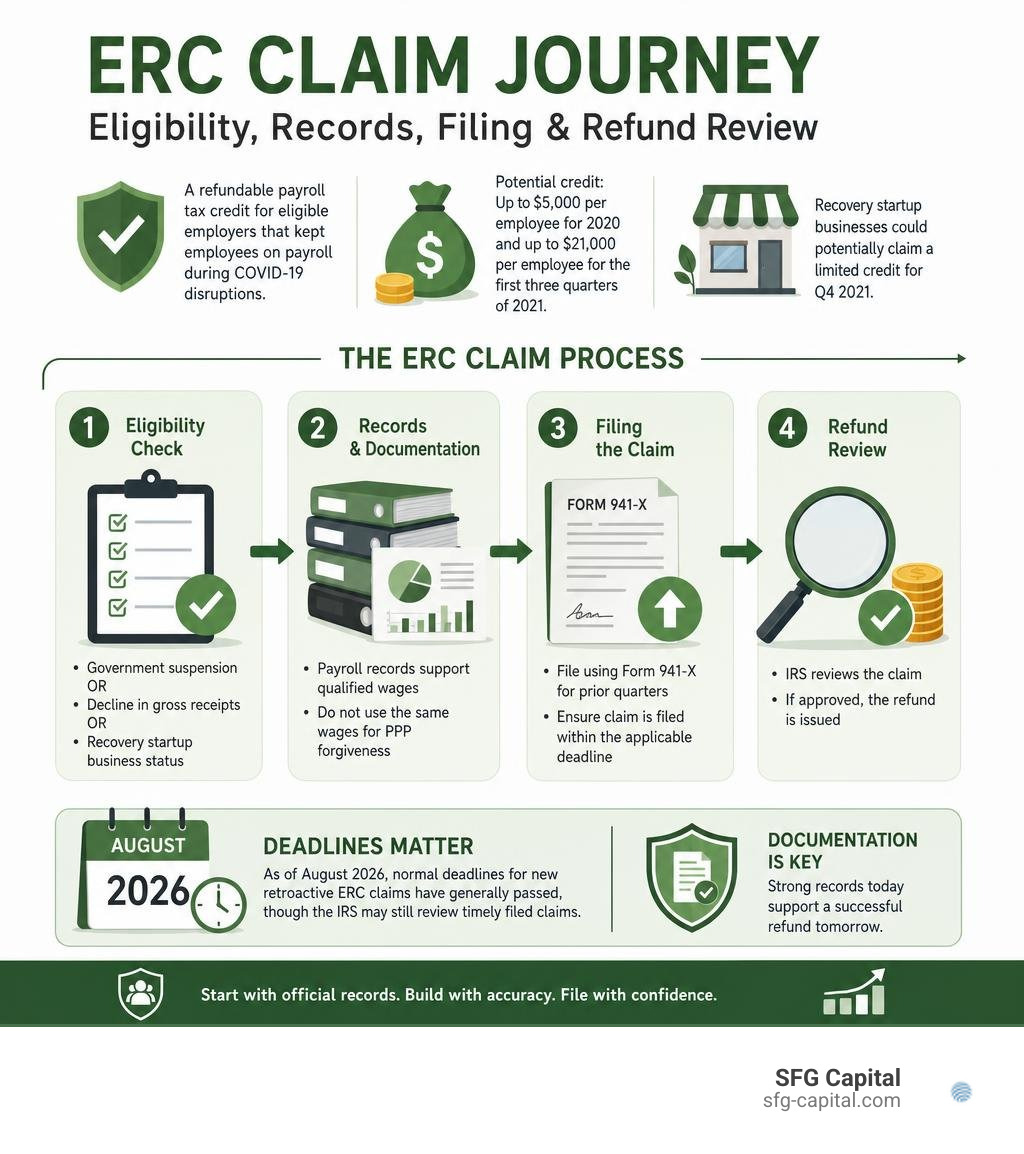 ERC eligibility records filing and refund review infographic infographic ERC eligibility records filing and refund review infographic infographic