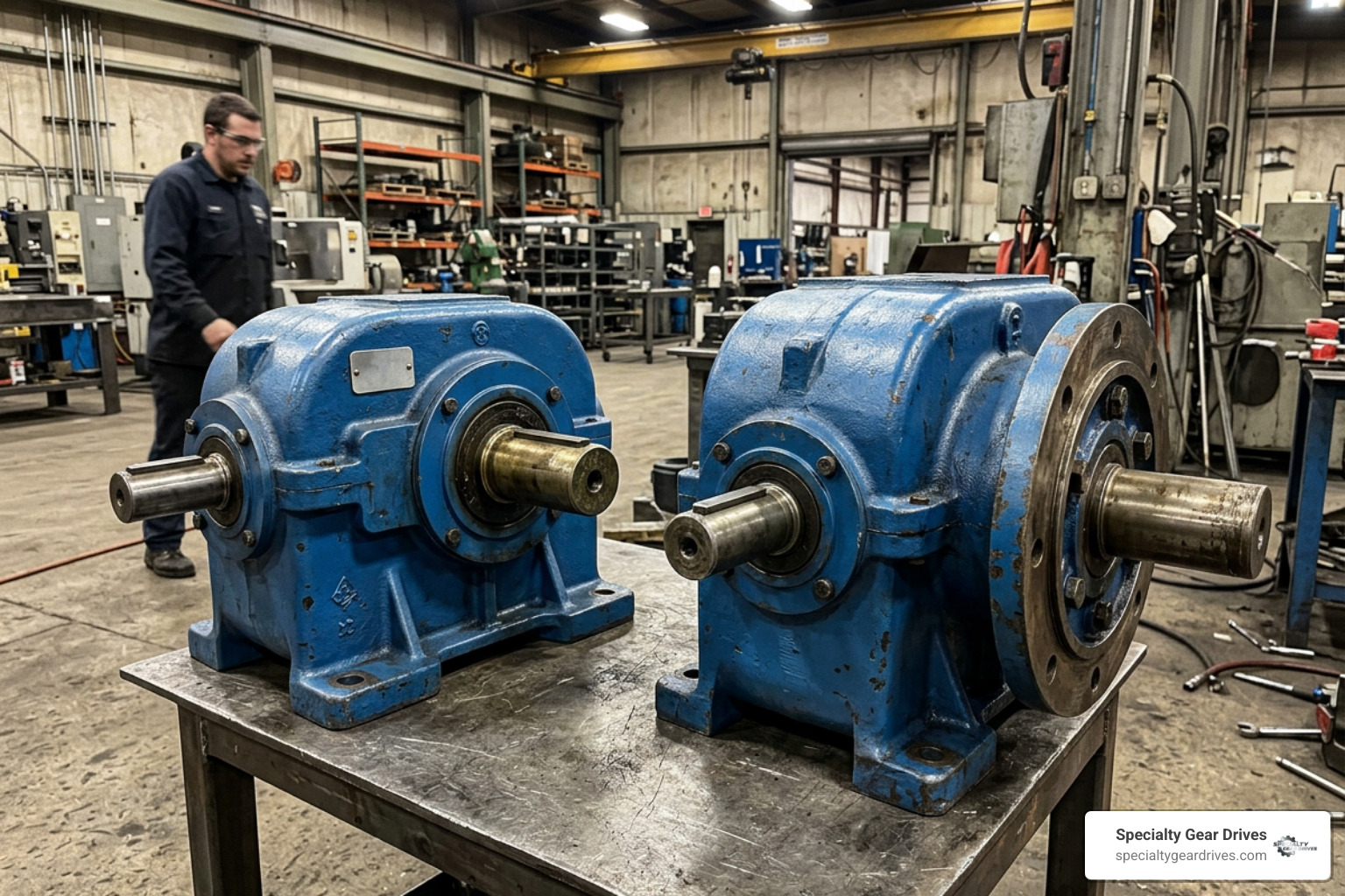 Industrial inline gear reducer mounting options including foot-mount and flange-mount configurations Industrial inline gear reducer mounting options including foot-mount and flange-mount configurations