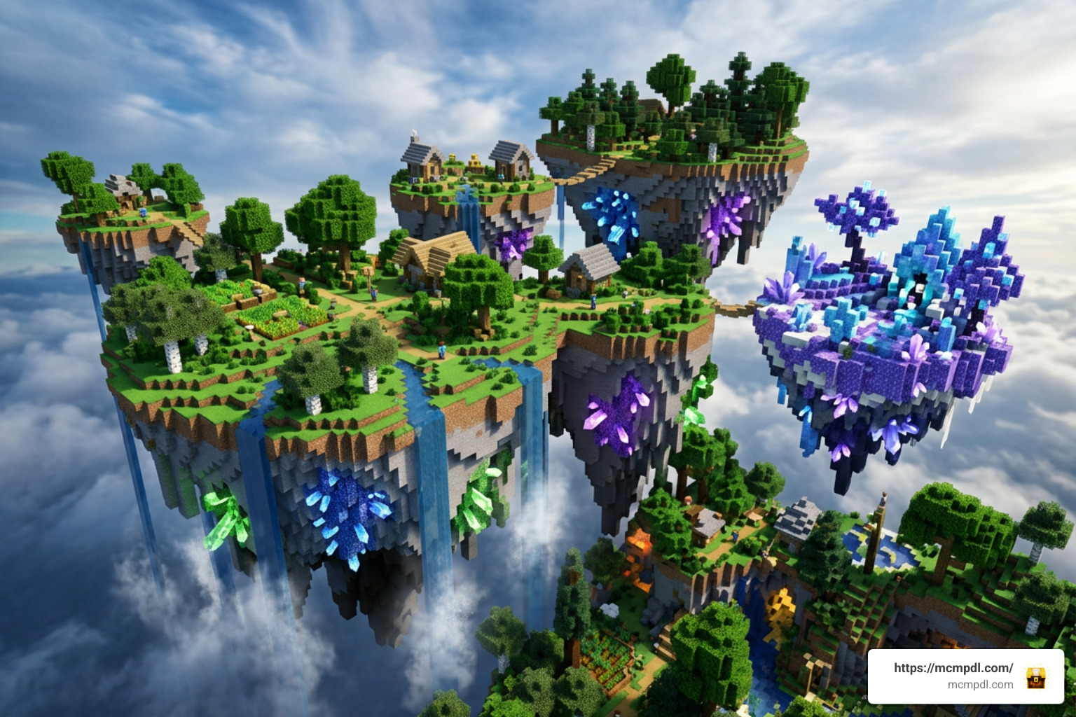 custom floating islands and crystal biomes custom floating islands and crystal biomes