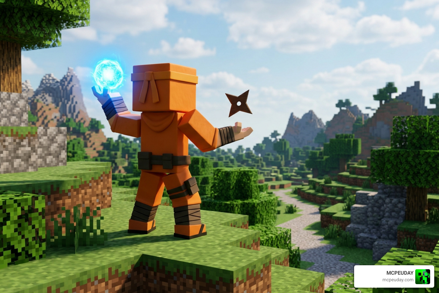 Naruto Craft addon Minecraft Bedrock